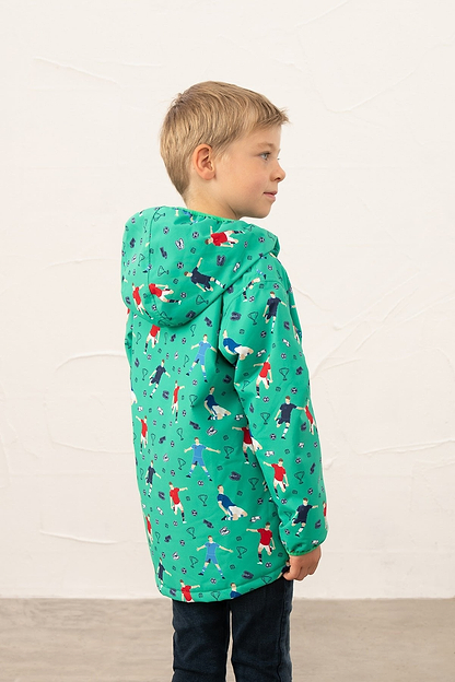 Finlay Coat - Football Print - Lighthouse