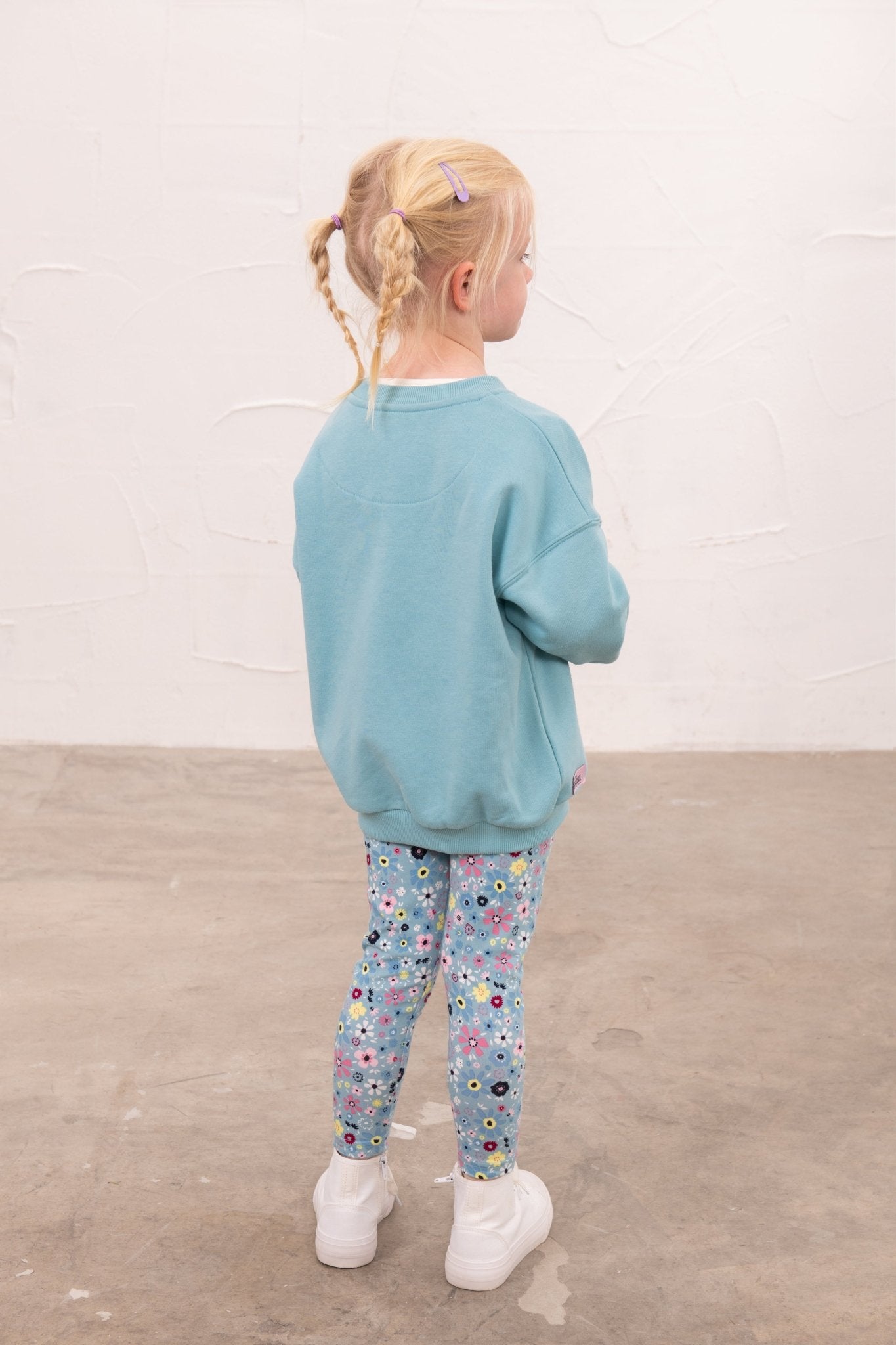 Flora Sweatshirt - Pastel Teal-Lighthouse