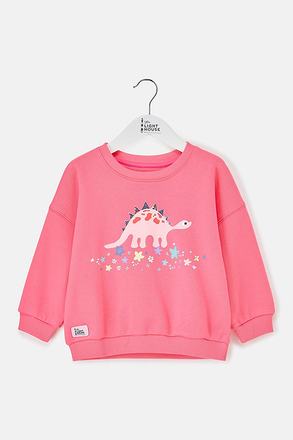 Flora Sweatshirt - Steggie Print - Lighthouse