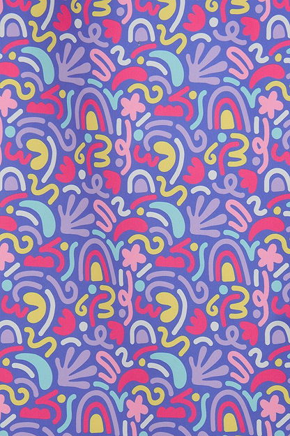 Freya Coat - Abstract Print - Lighthouse