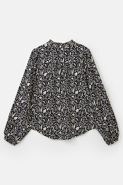 Grace Blouse - Black Floral - Lighthouse