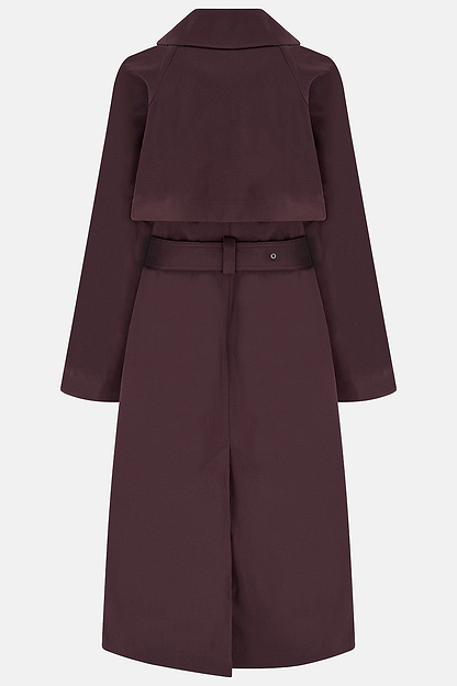 Harper Waterproof Trench Coat - Damson-Lighthouse