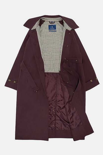 Harper Waterproof Trench Coat - Damson-Lighthouse