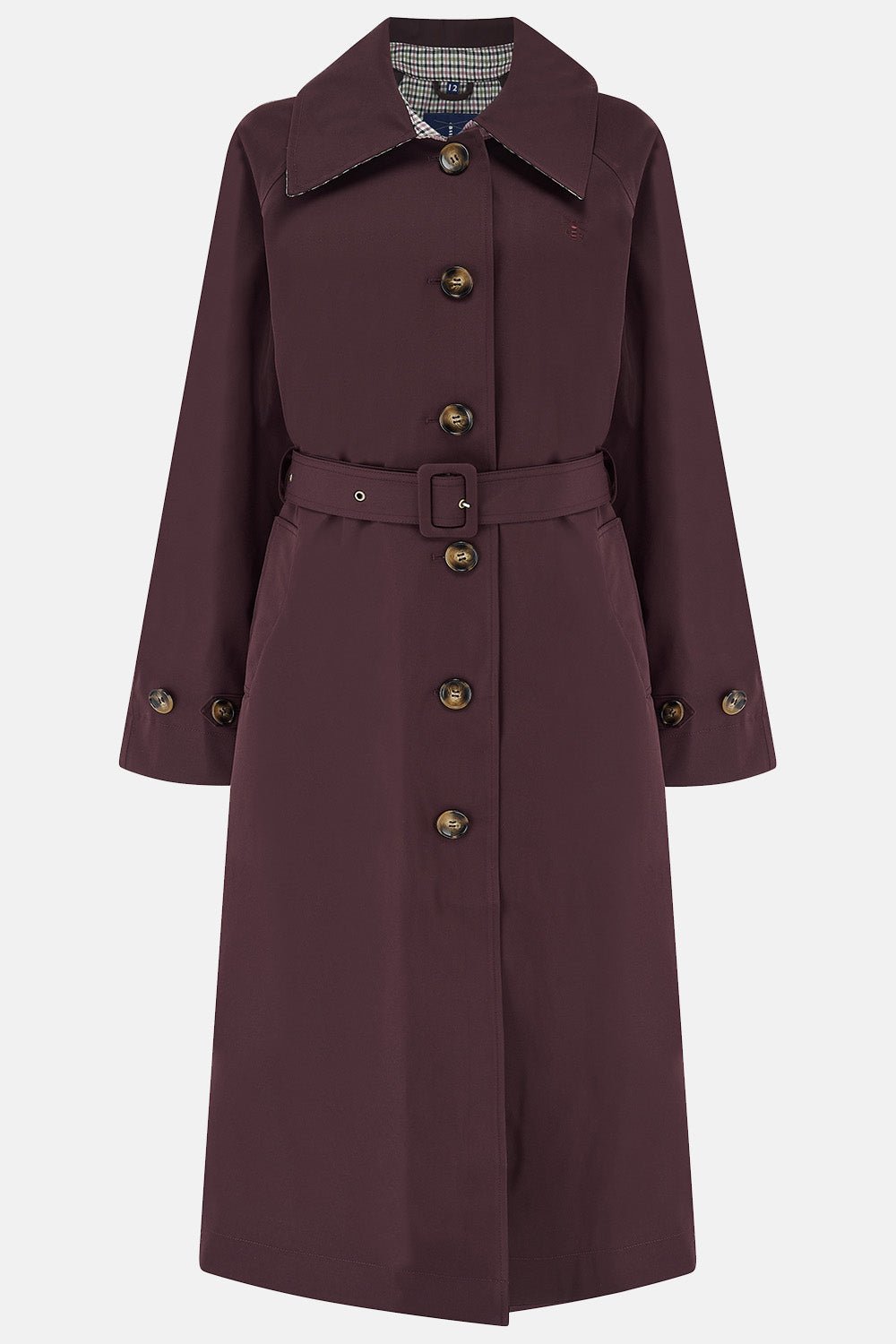 Harper Waterproof Trench Coat - Damson-Lighthouse
