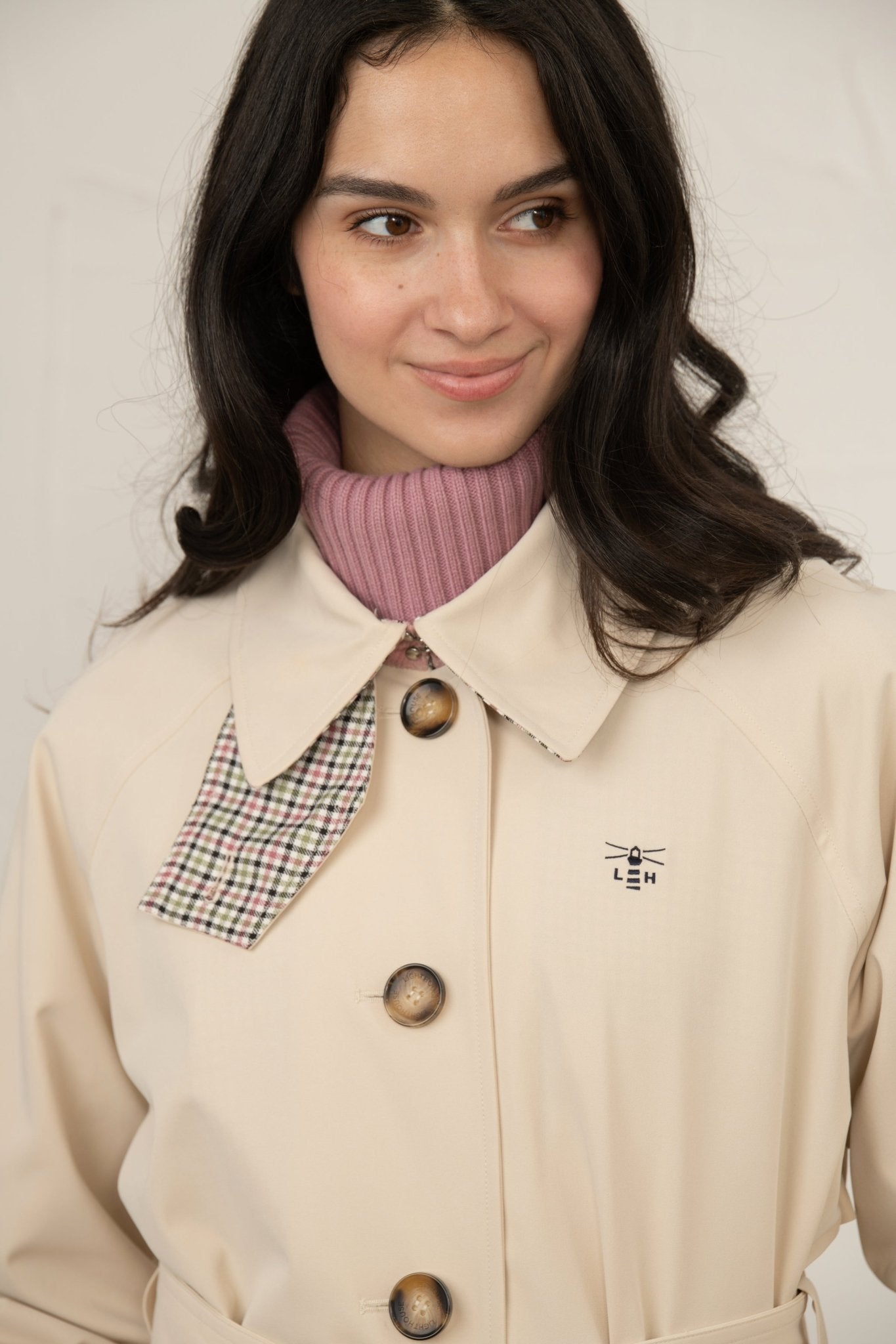 Harper Waterproof Trench Coat - Stone-Lighthouse