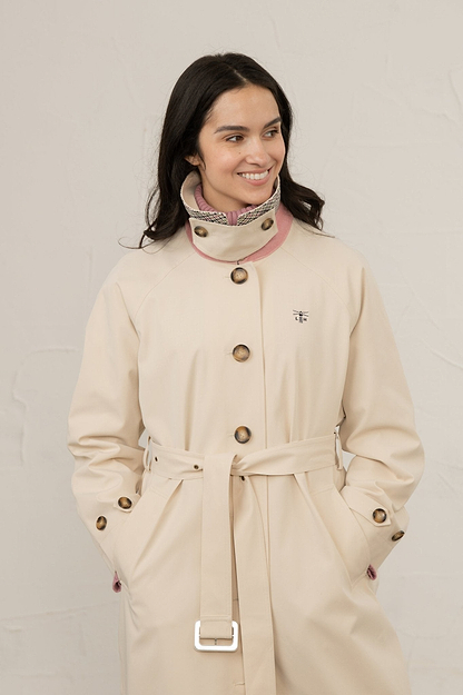 Harper Waterproof Trench Coat - Stone-Lighthouse