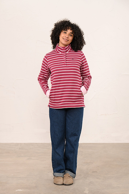 Haven Jersey - Berry Pale Pink Stripe-Lighthouse