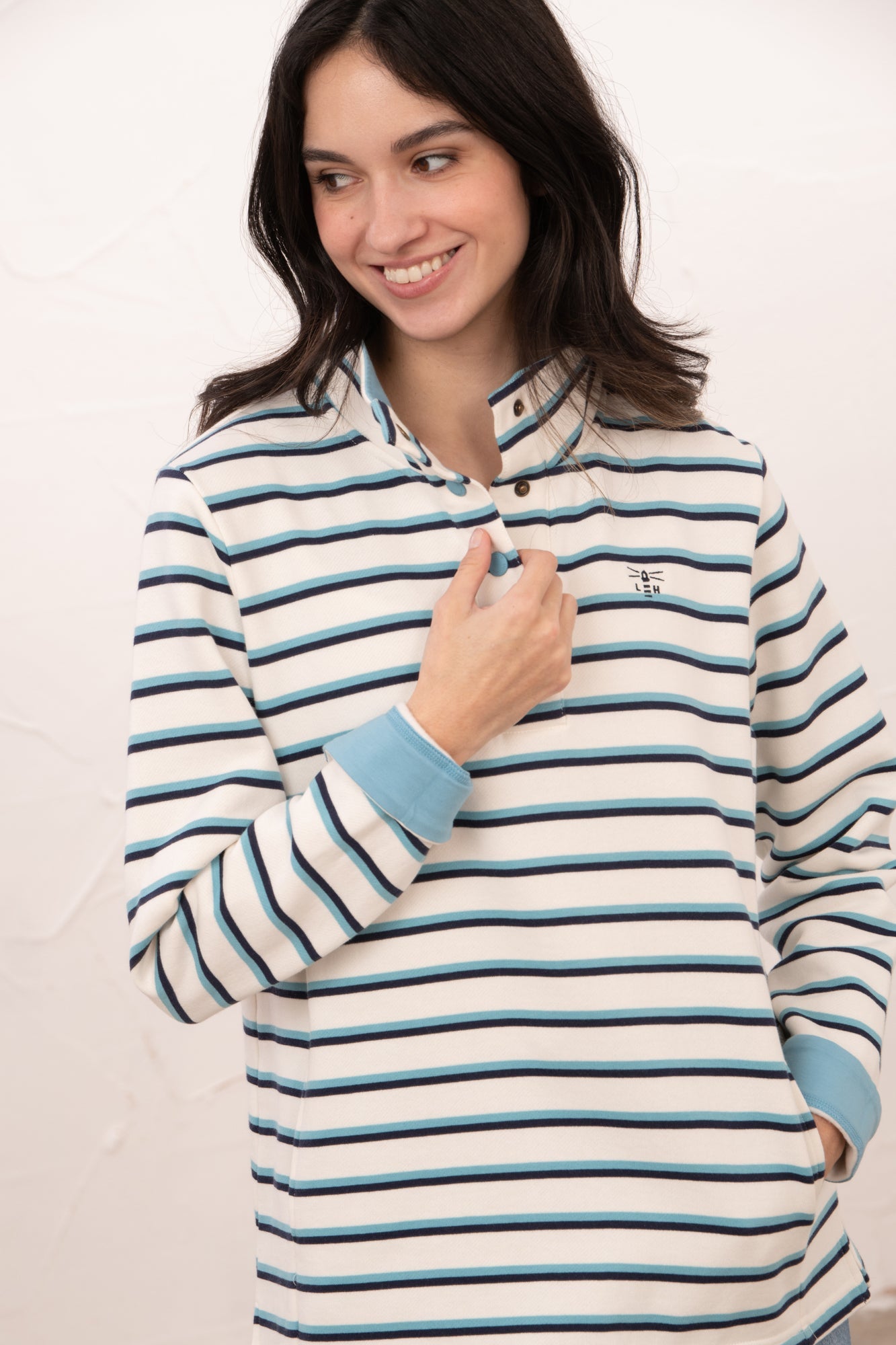 Haven Jersey - Indigo Stripe - Lighthouse