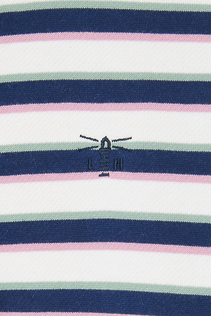 Haven Jersey - Navy Sage Rose Stripe - Lighthouse