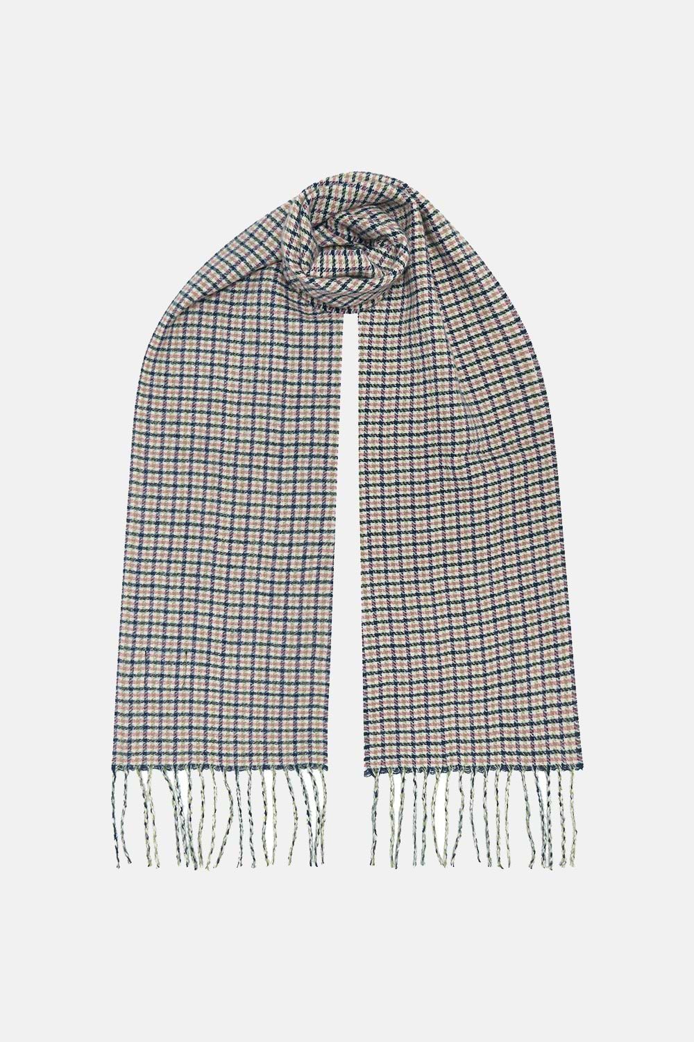 Heritage Scarf - Navy Pink Cocoa Check-Lighthouse