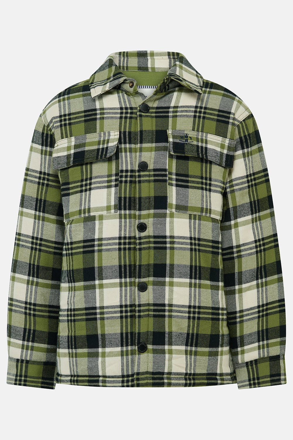 Hugo Overshirt - Soft Lime Cream Check-Lighthouse
