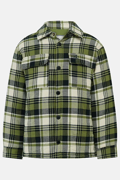 Hugo Overshirt - Soft Lime Cream Check-Lighthouse