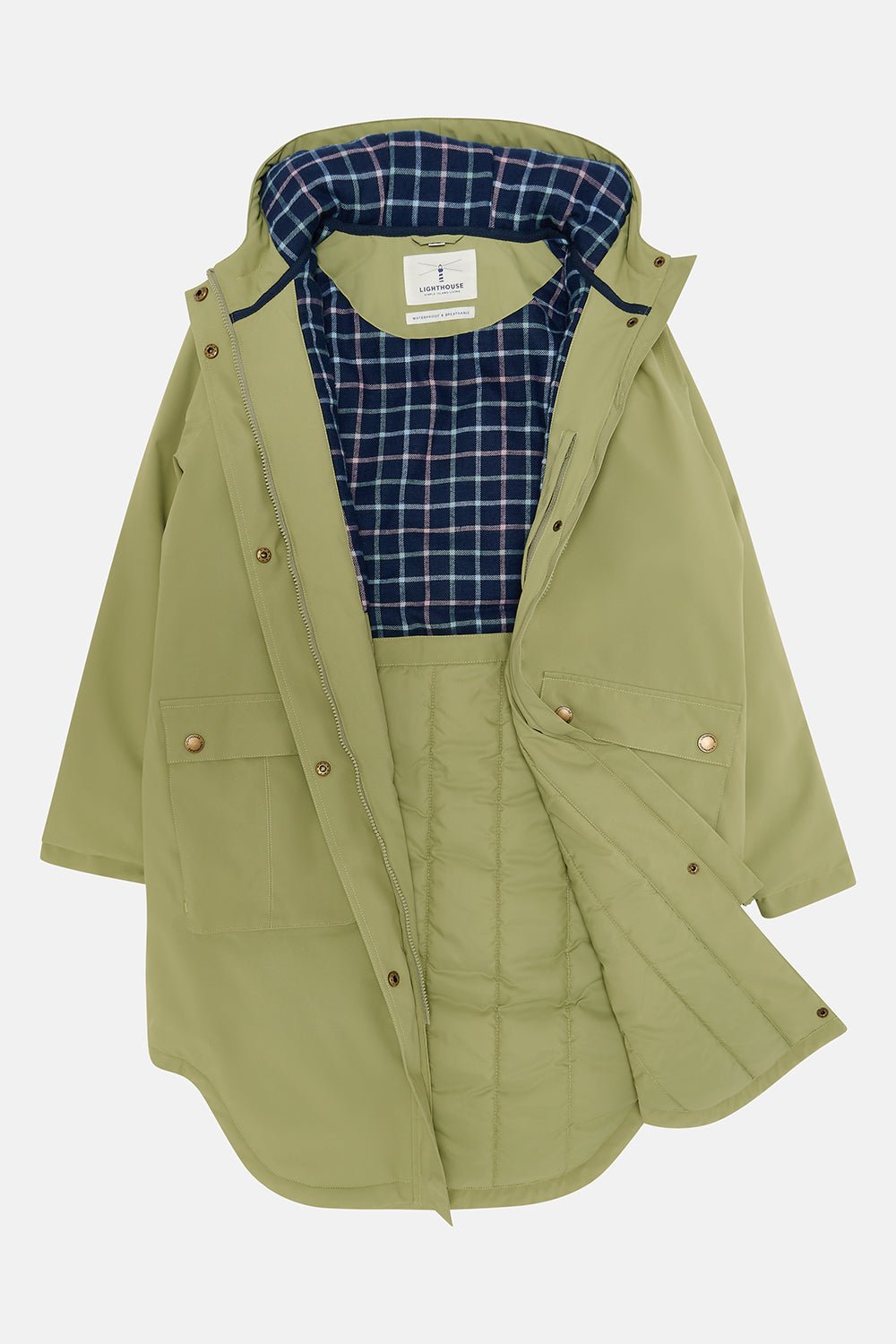 Imogen Coat - Moss-Lighthouse