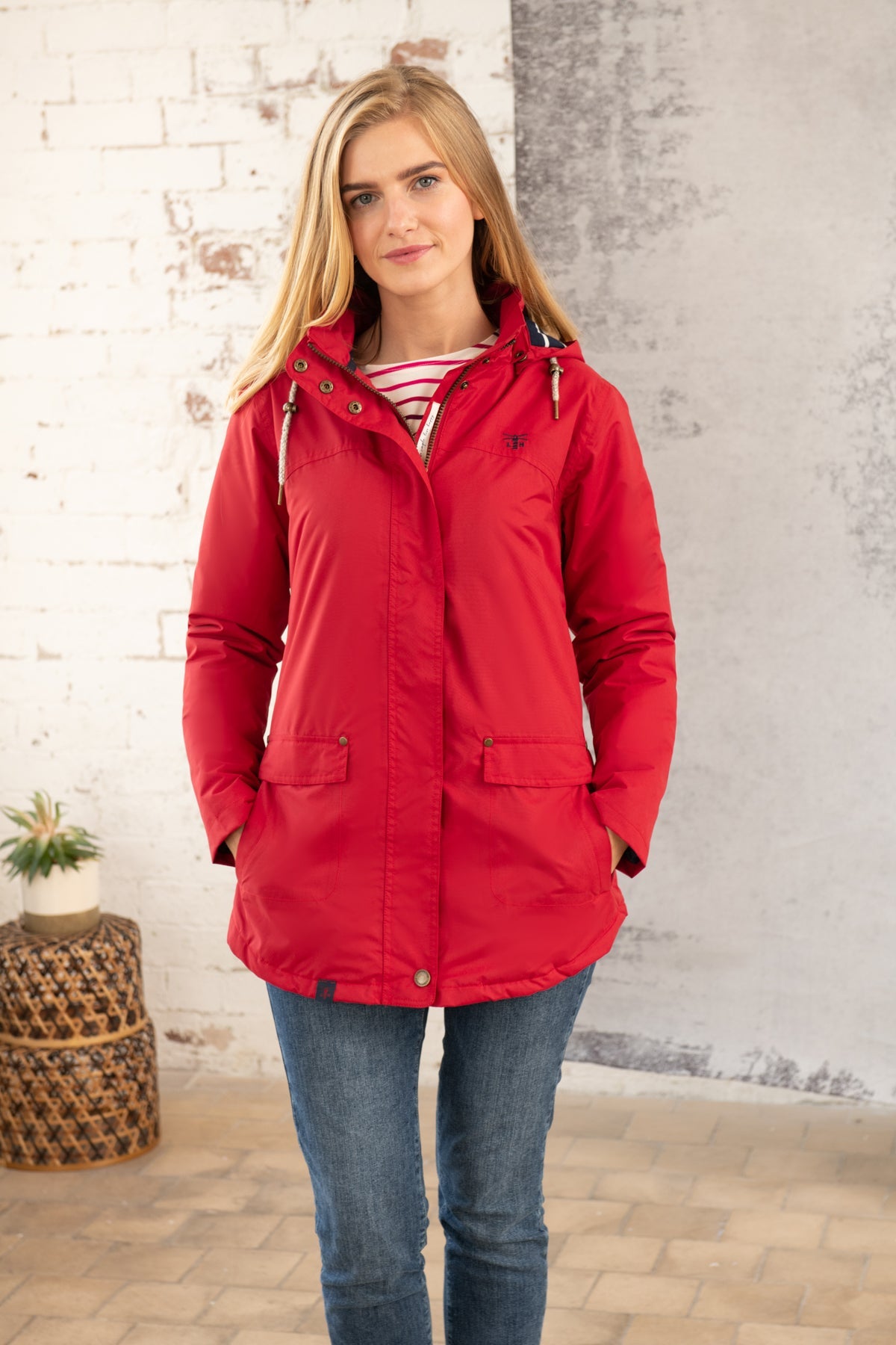 Iona Coat - Red - Lighthouse