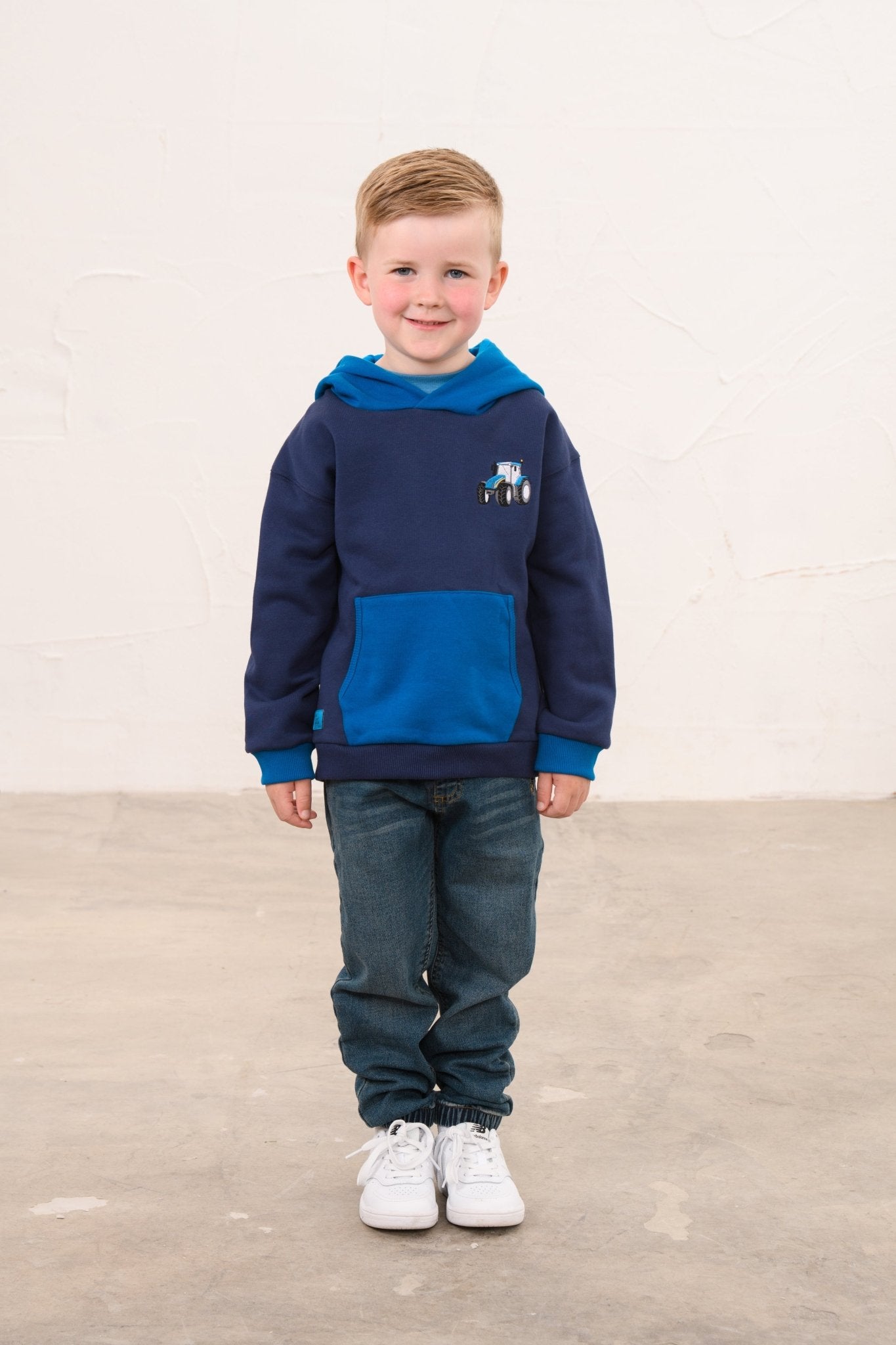 Jasper Hoodie - Blue Tractor-Lighthouse