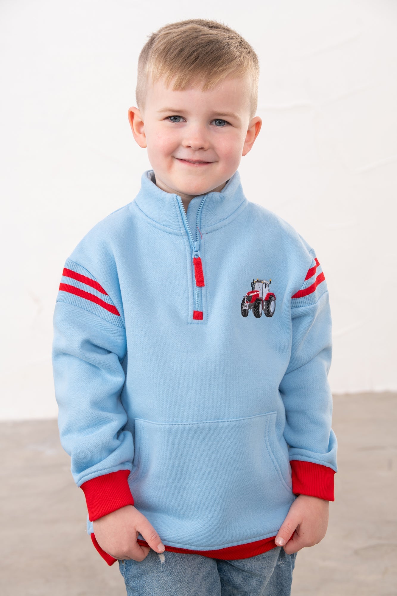 Jonah Sweatshirt - Red Tractor - Lighthouse