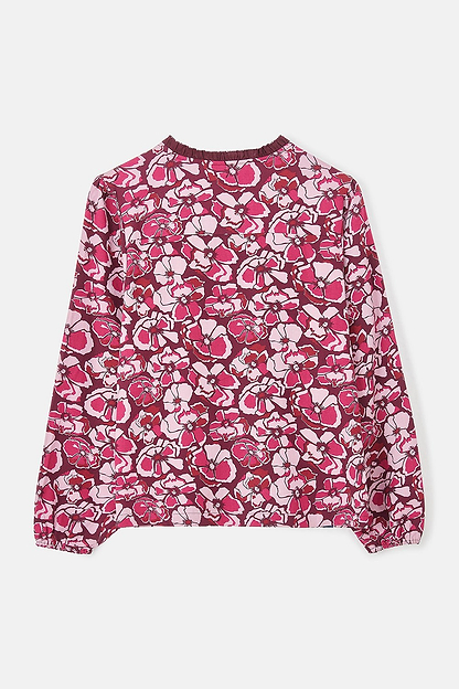 Juliette Blouse - Cranberry Floral - Lighthouse