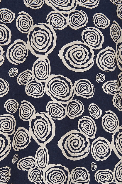 Juliette Blouse - Navy Swirl - Lighthouse