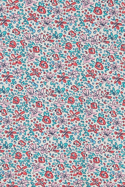 Katie Dress - Ditsy Floral - Lighthouse