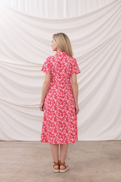 Keira Dress - Raspberry Floral - Lighthouse