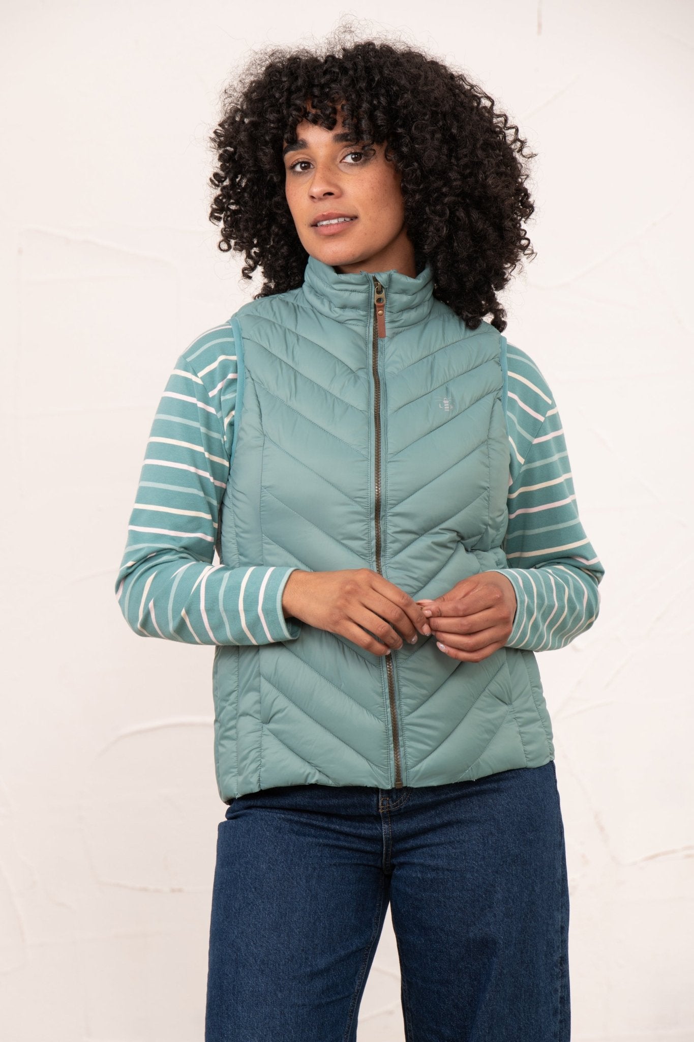 Laurel Gilet - Duck Egg-Lighthouse