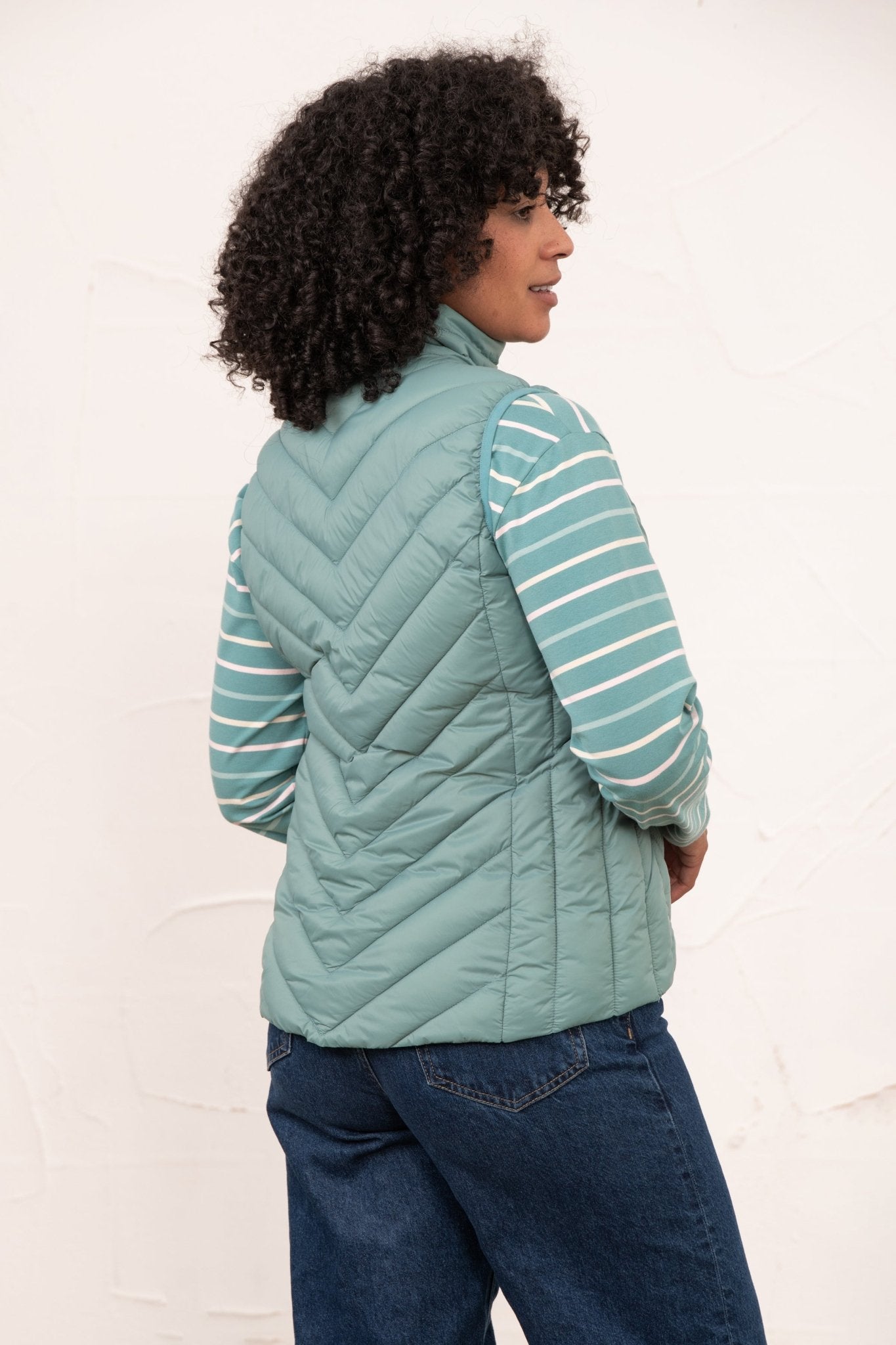 Laurel Gilet - Duck Egg-Lighthouse