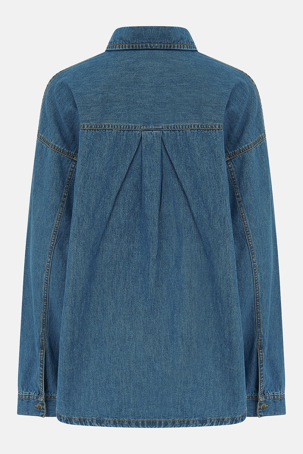 Leona Shirt - Washed Denim-Lighthouse