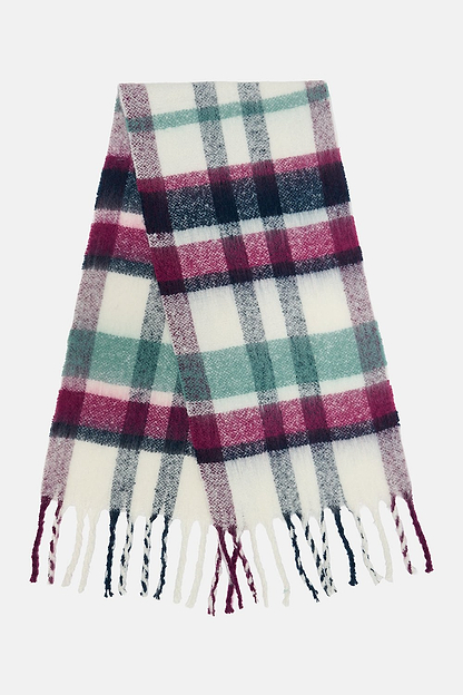 Lighthouse Scarf - Duck Egg Berry Navy-Lighthouse
