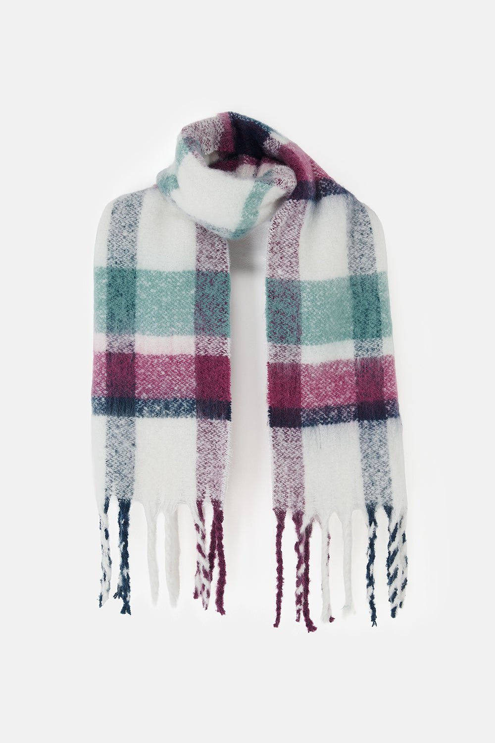 Lighthouse Scarf - Duck Egg Berry Navy-Lighthouse