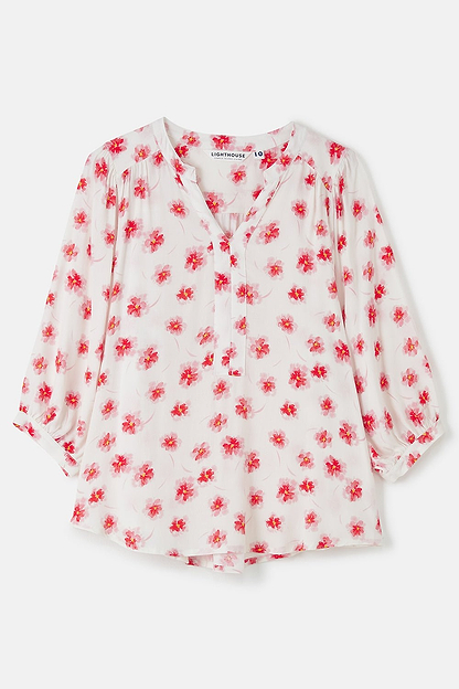 Lola Blouse - Soft Pink Floral - Lighthouse