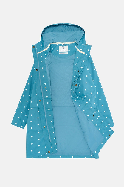 Long Beachcomber Jacket - Blue Dot - Lighthouse