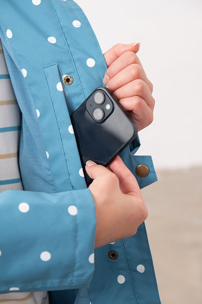 Long Beachcomber Jacket - Blue Dot - Lighthouse