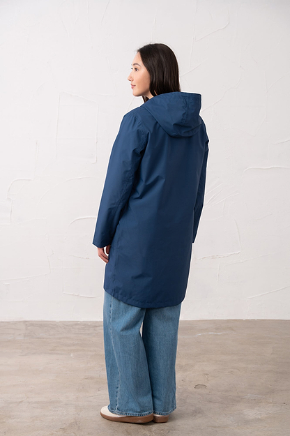 Long Beachcomber Jacket - Indigo - Lighthouse