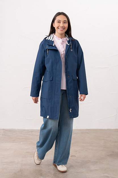 Long Beachcomber Jacket - Indigo - Lighthouse