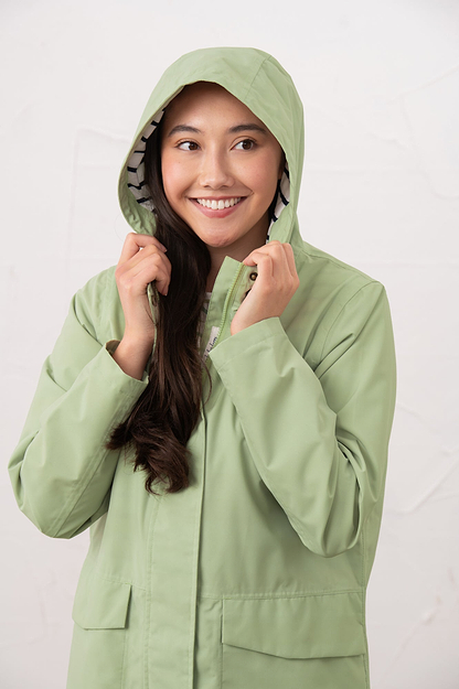 Long Beachcomber Jacket - Pistachio - Lighthouse