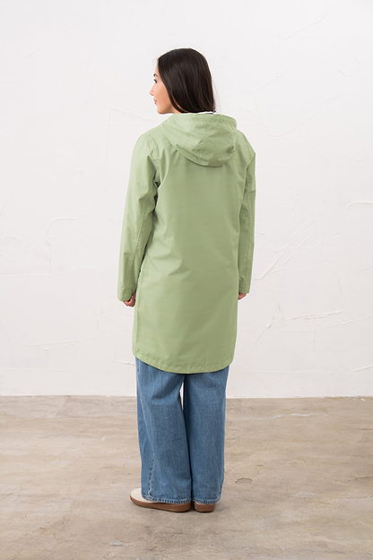 Long Beachcomber Jacket - Pistachio - Lighthouse
