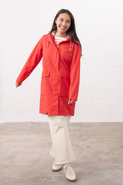 Long Beachcomber Jacket - Poppy - Lighthouse