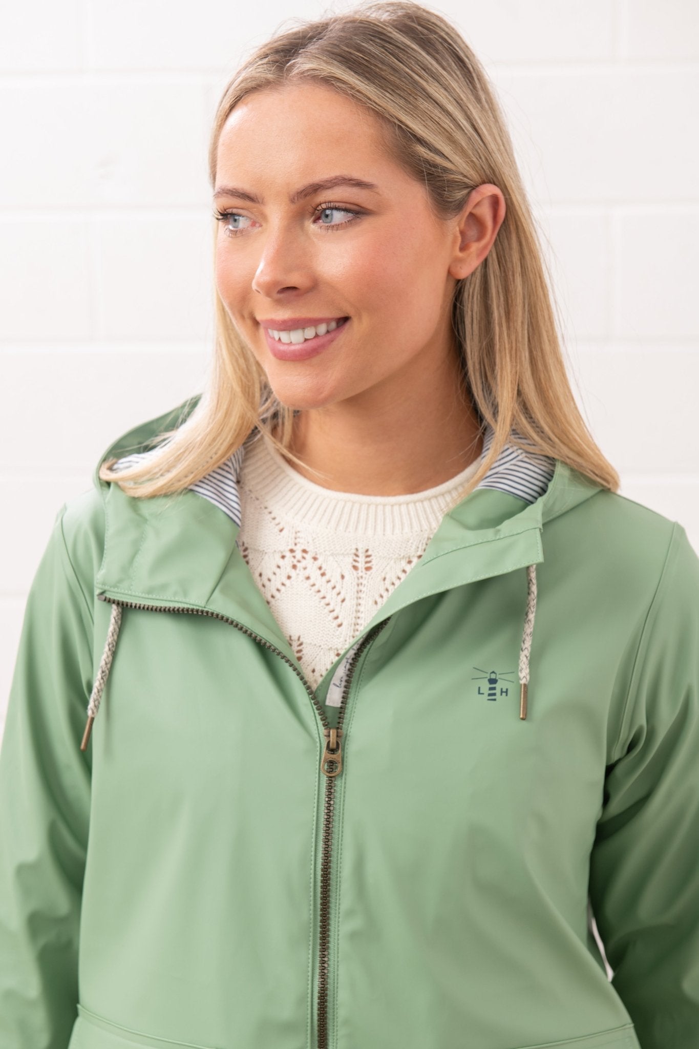 Lucy Jacket. Women's Lightweight Rubberised Raincoat | Lighthouse