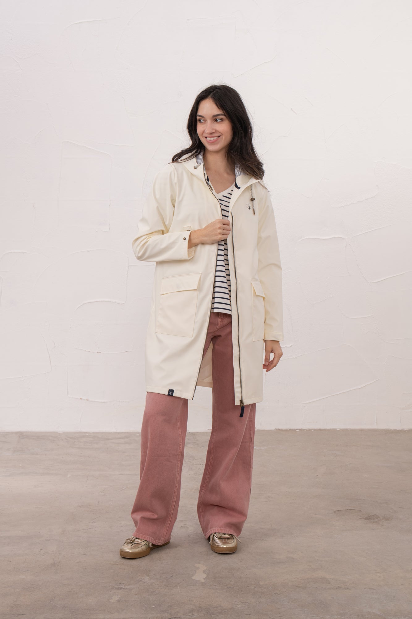 Lucy Long Jacket - Coconut - Lighthouse