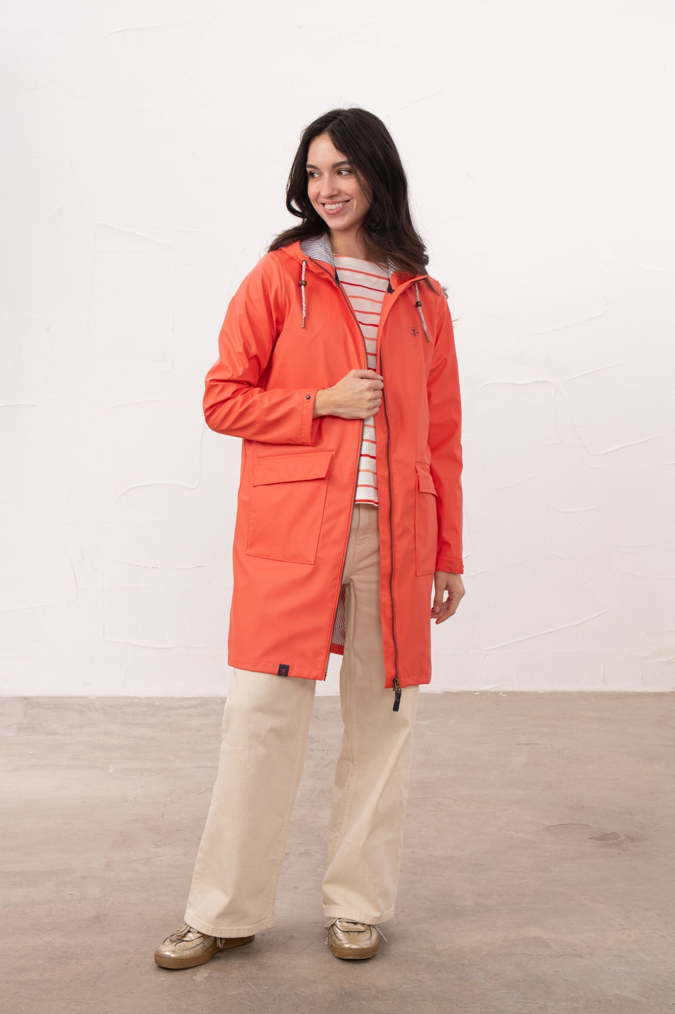 Lucy Long Jacket - Coral - Lighthouse
