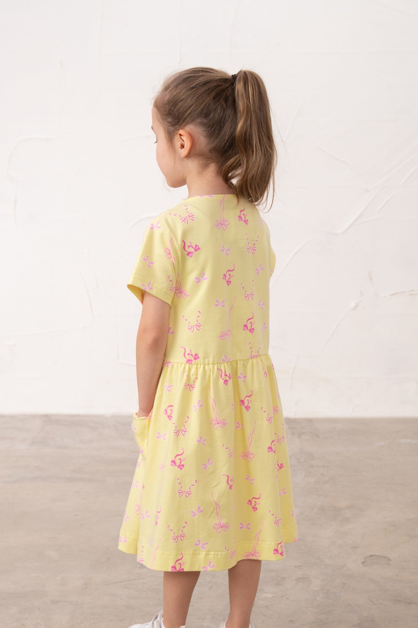 Marnie Dress - Lemon Bow - Lighthouse