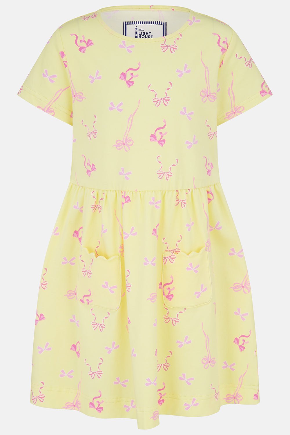 Marnie Dress - Lemon Bow - Lighthouse