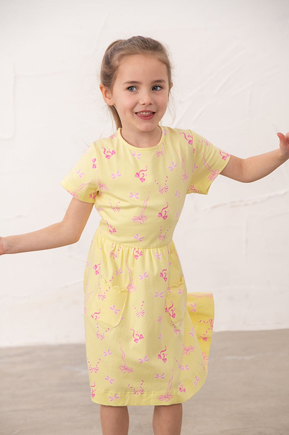 Marnie Dress - Lemon Bow - Lighthouse