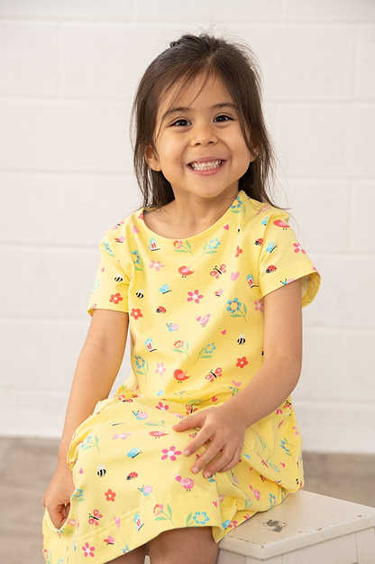 Marnie Dress - Spring Garden - Lighthouse