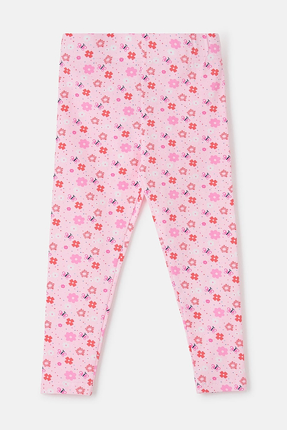 Mollie Leggings - Baby Pink Floral - Lighthouse
