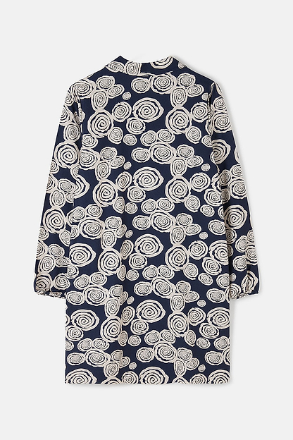 Nancy Dress - Navy Swirl - Lighthouse