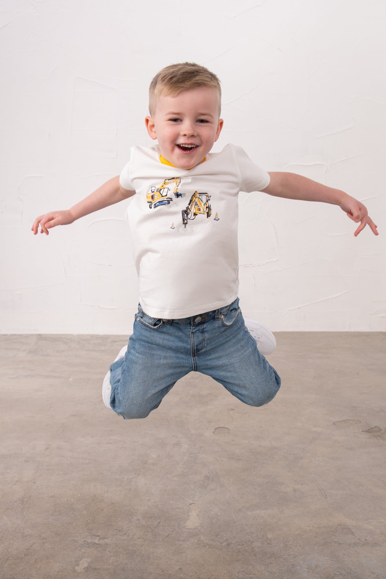 Oliver Short Sleeve Top - JCB Print - Lighthouse