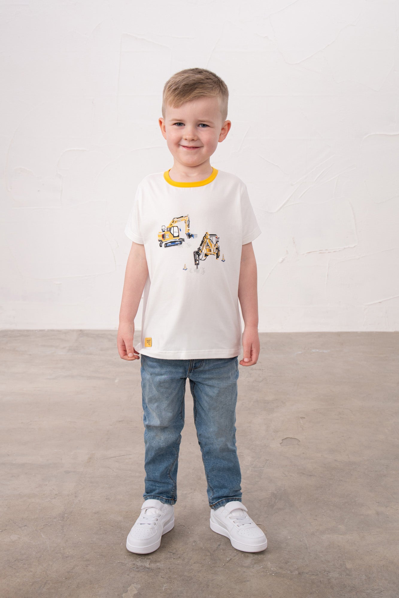 Oliver Short Sleeve Top - JCB Print - Lighthouse