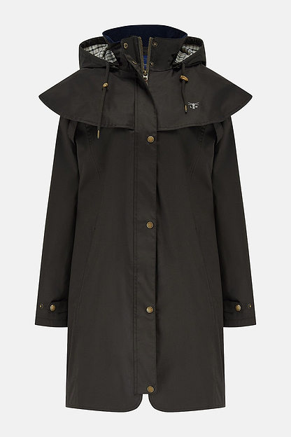 Outrider 3/4 Length Waterproof Raincoat - Chocolate-Lighthouse