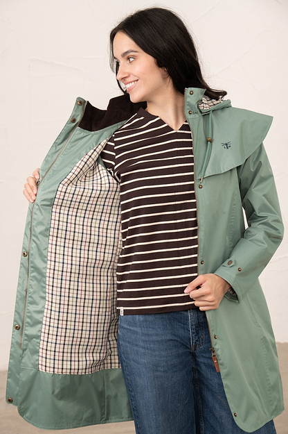 Outrider 3/4 Length Waterproof Raincoat - Sage-Lighthouse